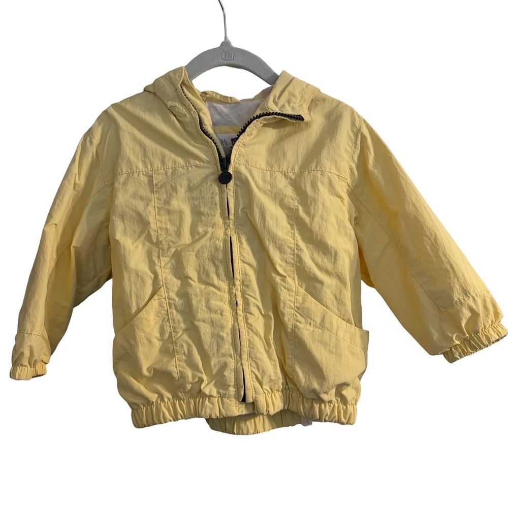 ZARA Lined Windbreaker Jacket – Toddler 12–18 Months | Yellow